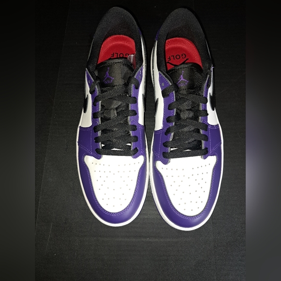 Nike Air Jordan 1 Low Golf Court White Purple New With Box Men's Size 10. - Picture 13 of 15